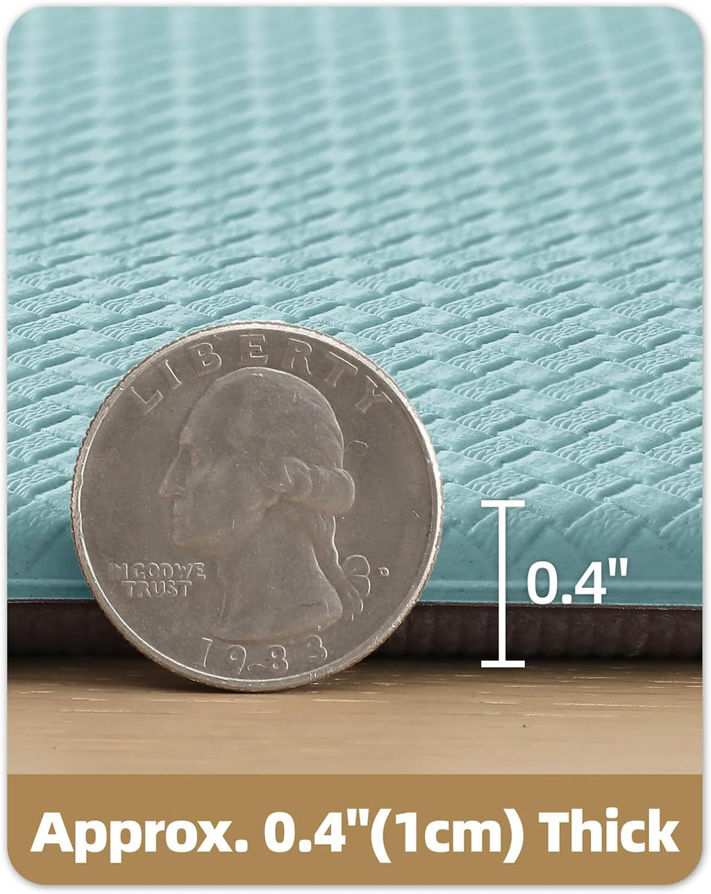 Kitchen Mat for Floor 17X29+17X59 anti Fatigue 2Pcs, Teal | Water&Oil Proof, Ideal for Light Cooking/Low Traffic Homes, anti Slip, for Comfort Standing, Bright Kitchen Decor